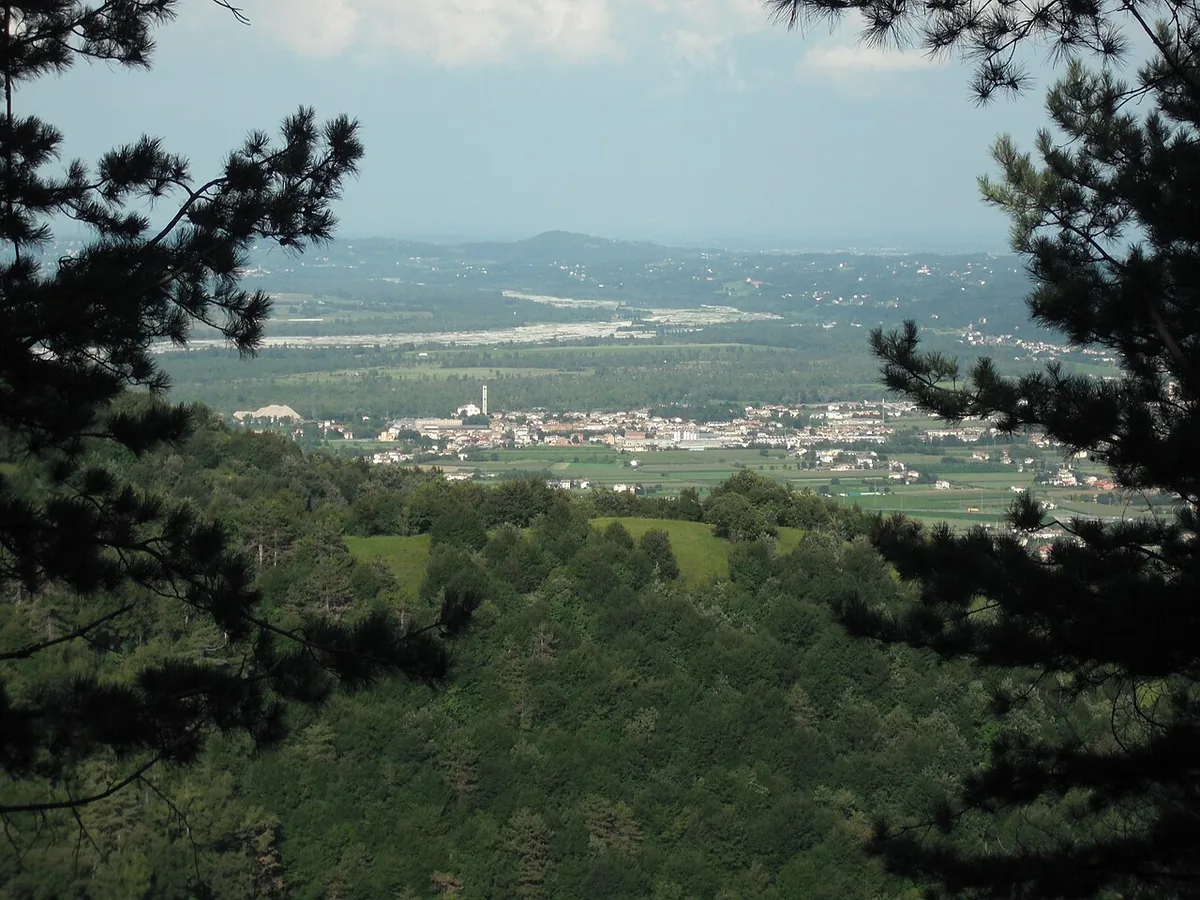 Veduta di Crocetta del Montello.