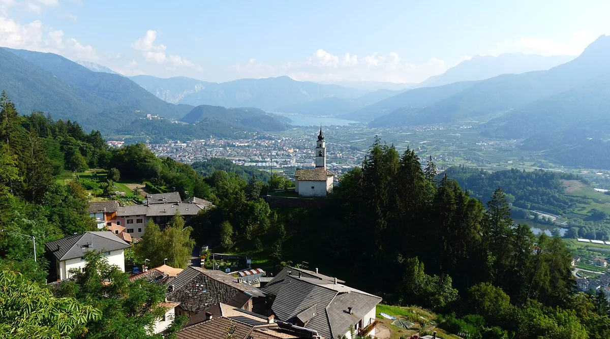 Veduta di Pergine Valsugana.